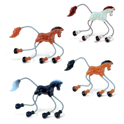 CoTa Global Skiing Black Bear Bobble Magnets - 4 Inch Decorative Fridge Magnets, 3-Piece Set